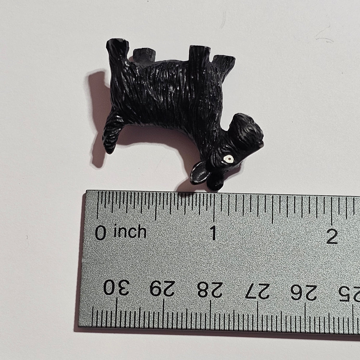 Miniature Black Scottie Dog Puppy Resin Figurine Vintage