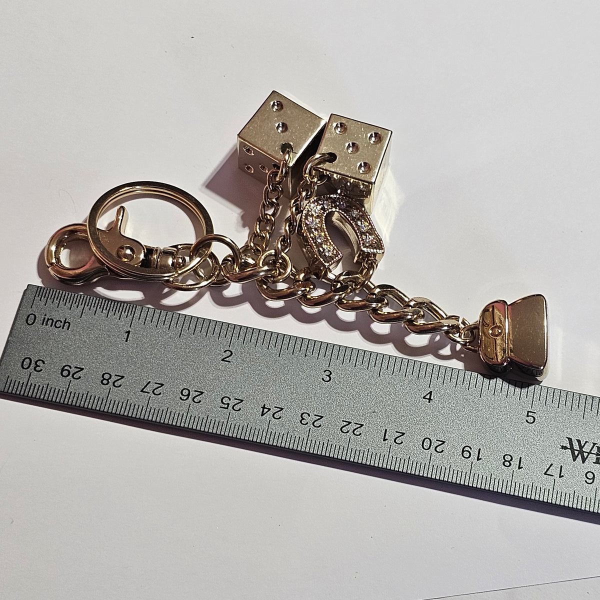 Kathy Van Zealand Metal Charm Purse Keychain