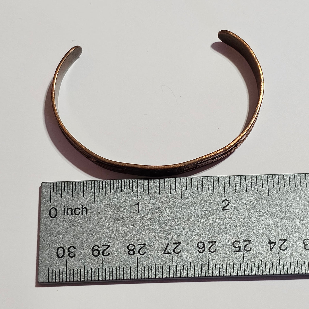 Arrow Etched Design Solid Copper Native Cuff Bracelet Unisex