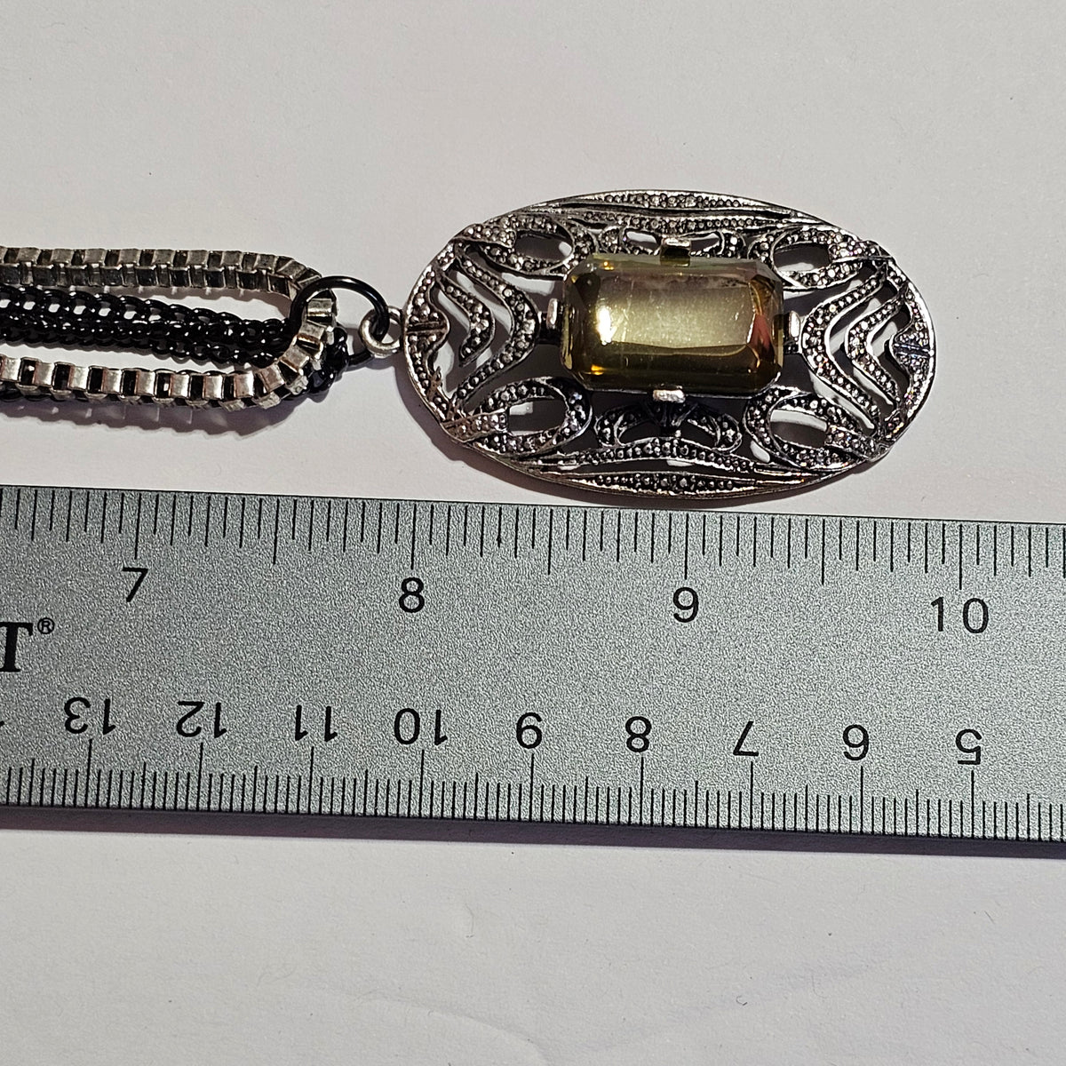 Gorgeous Vintage Style Goth Pendant Chain Necklace Dark Romance