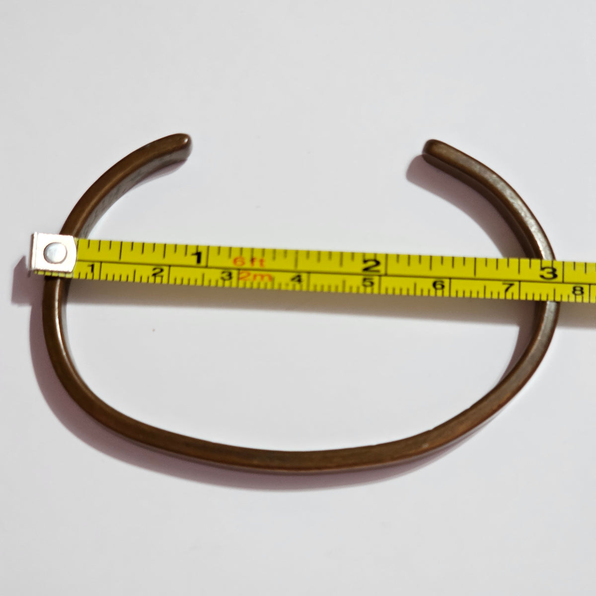 1960s Hand Forged Signed Copper Cuff Bracelet MCM Vintage