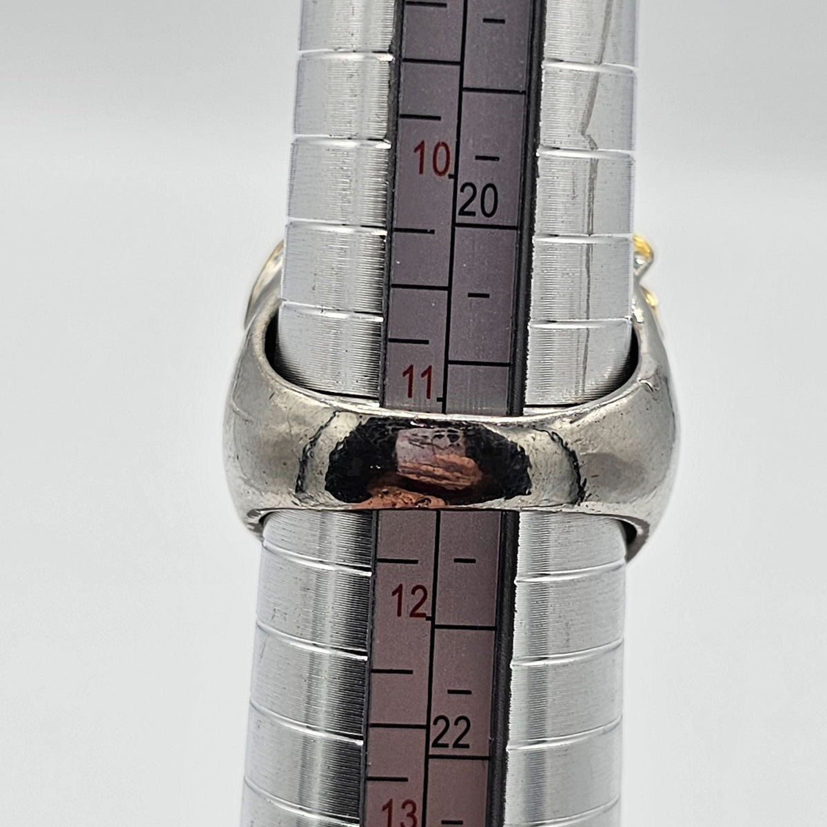 Lions Head Mane Silver Gold Tone Men's Fashion Ring Size 11.5