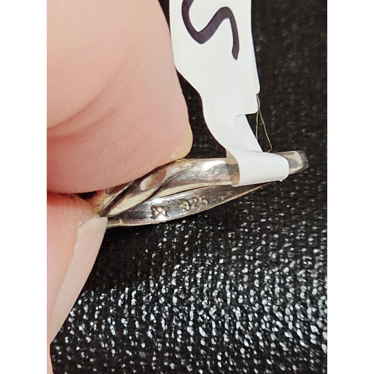 Sterling Silver Twisted Unisex Ring Size 7.25