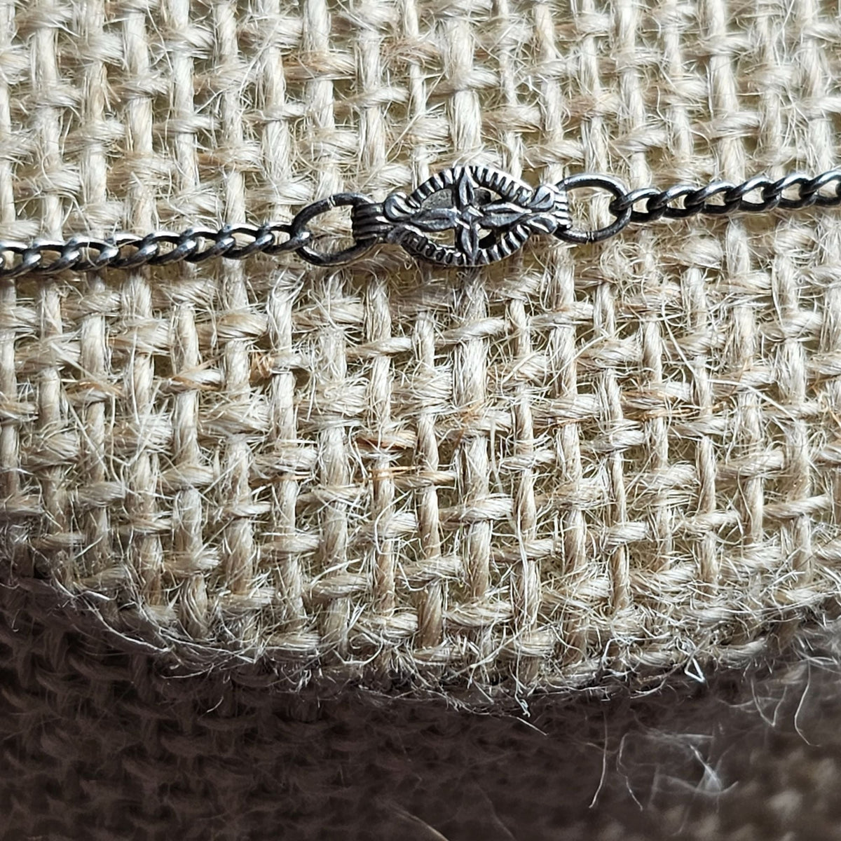 Sterling Silver Matching Hawaiian Puka Cowrie Shell Necklace and Bracelet Vintage