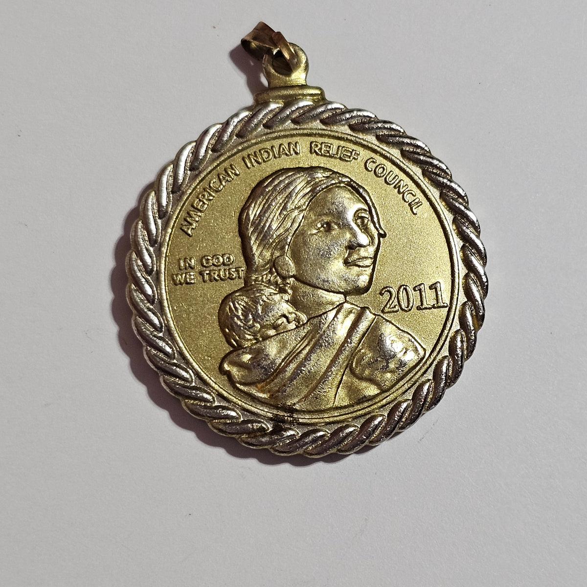 Replica 2011 American Indian Relief Council Coin Pendant