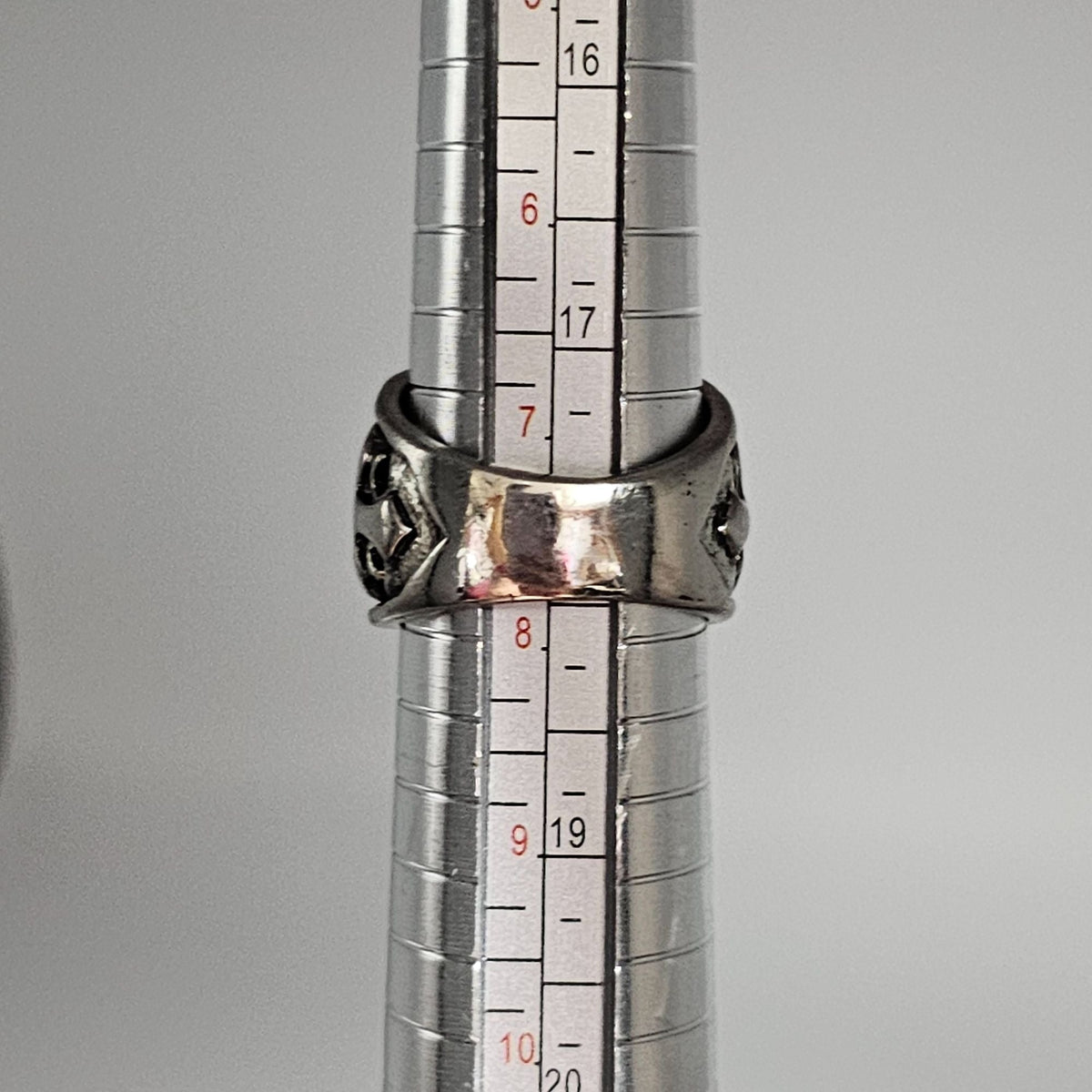 Stainless Steel Skull Fashion Ring Size 7.5 Metalhead Biker Goth