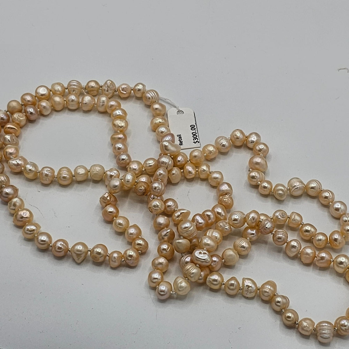 Beautiful Pink Girly Genuine Hand Knotted Pearl's Vintage Retail 300.00 Coquette