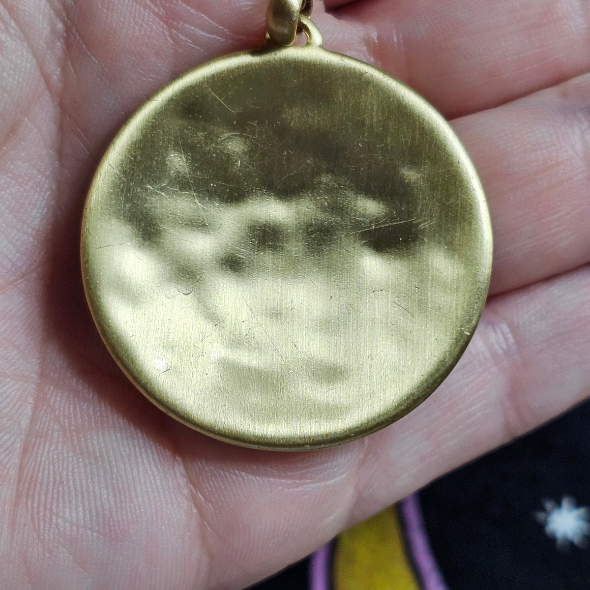 Lucky Brand Long Chain Faux Fur Spotted Brown Animal Print Pendant Boho Cougar Necklace