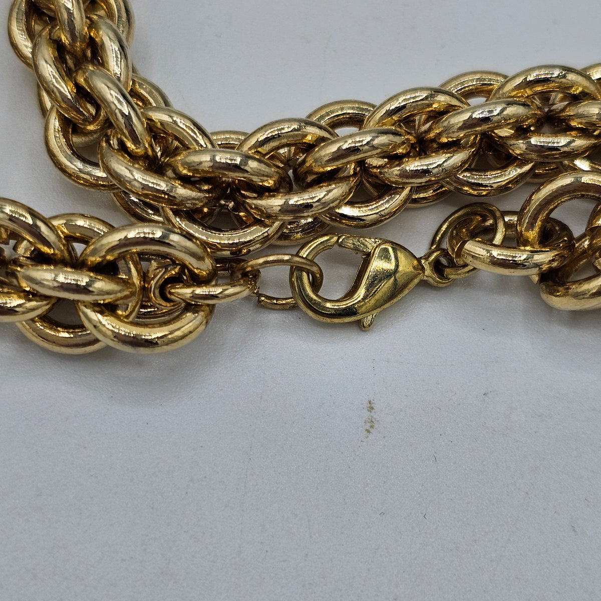 Heavy Duty Gold Plated Designer Vintage Chain Necklace Statement Classic Chunky 90s