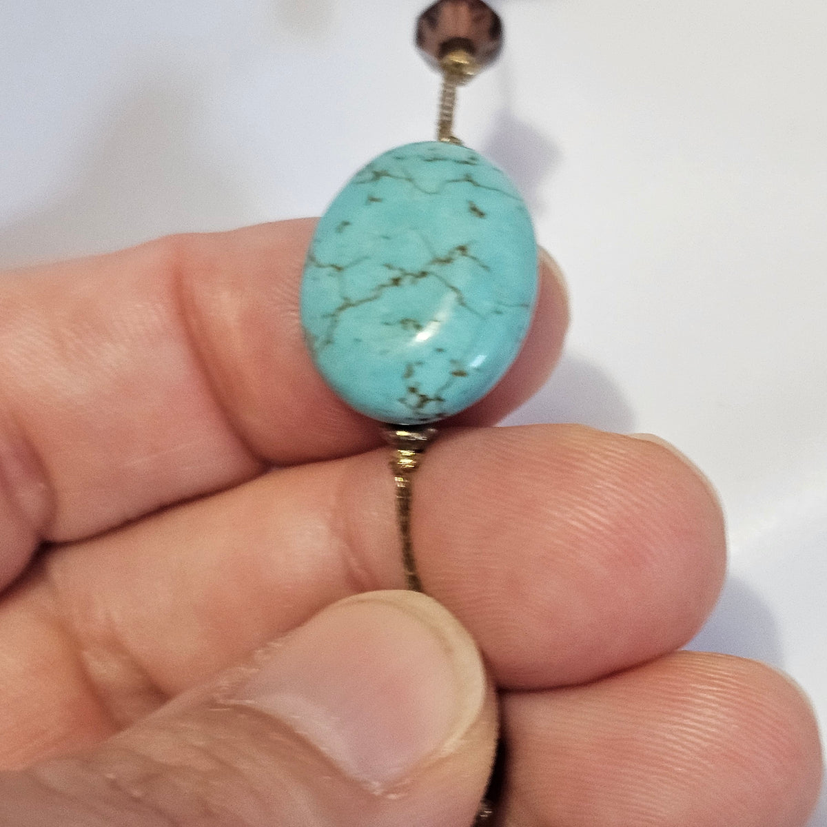 Premier Designs Vintage Natural Stone Station Necklace