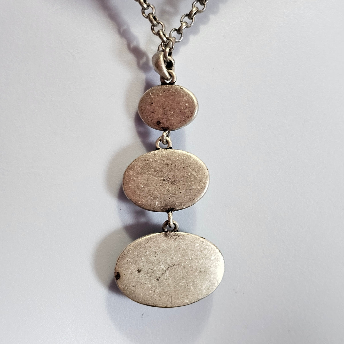 Silver-tone Faux Turquoise Fashion Y2K Necklace Liz Claiborne