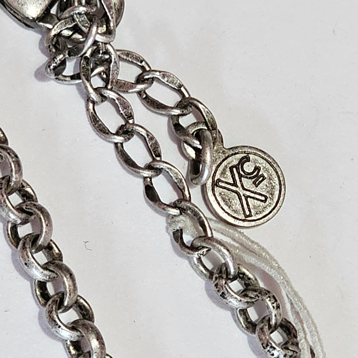 Silver-tone Faux Turquoise Fashion Y2K Necklace Liz Claiborne