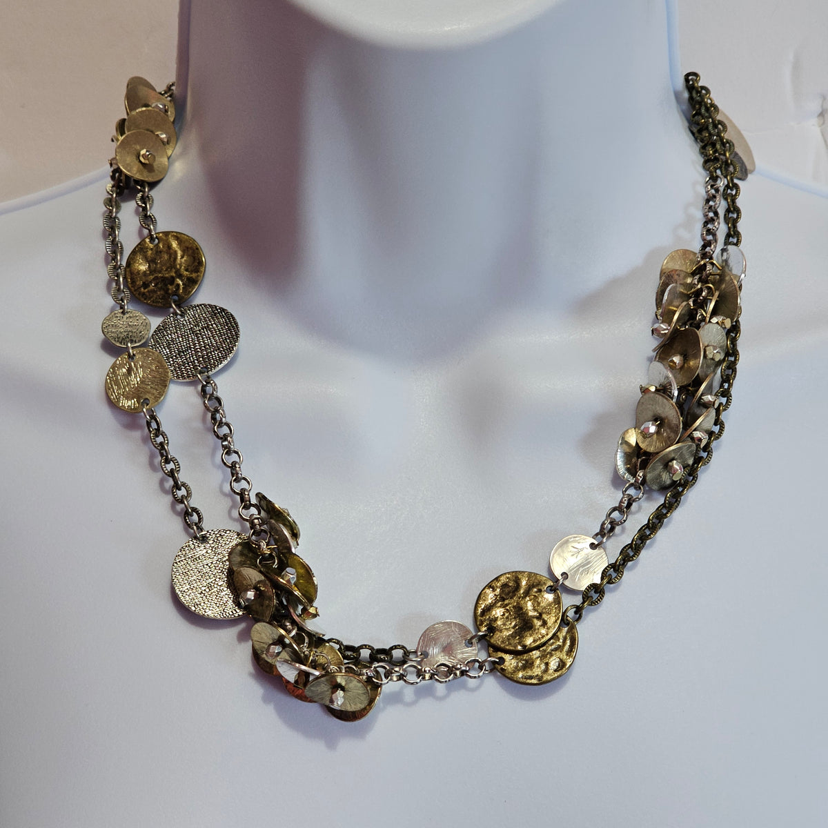 Long 38 in Chain Round Medallion Charm Necklace by Loft