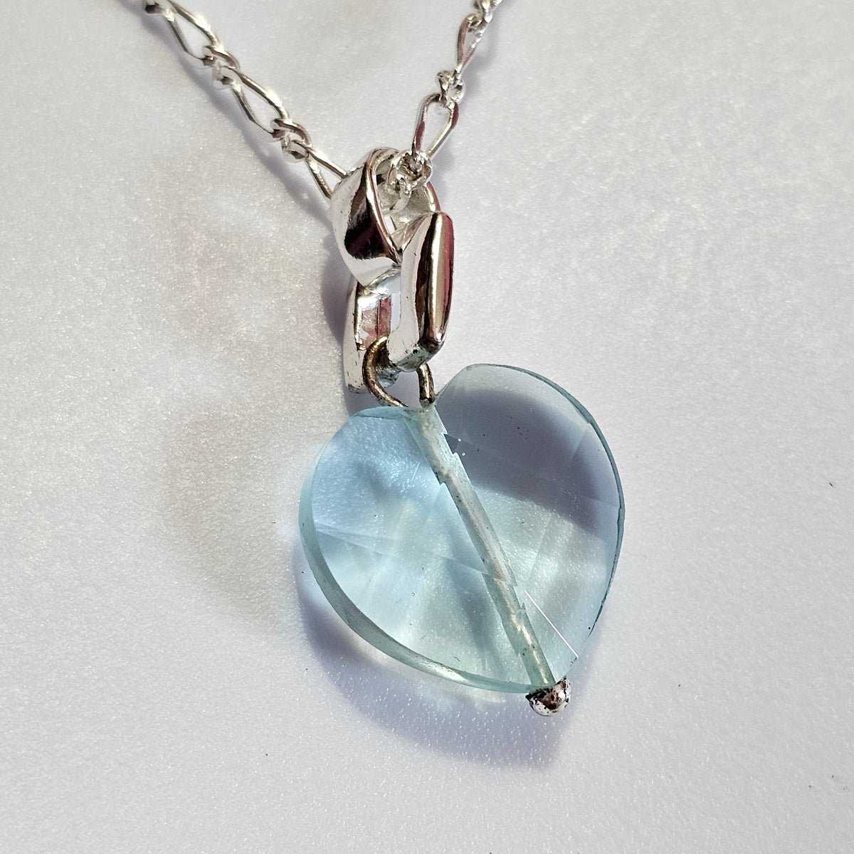 Ice Blue Clear Crystal Silver-tone Necklace Anne Klein Vintage