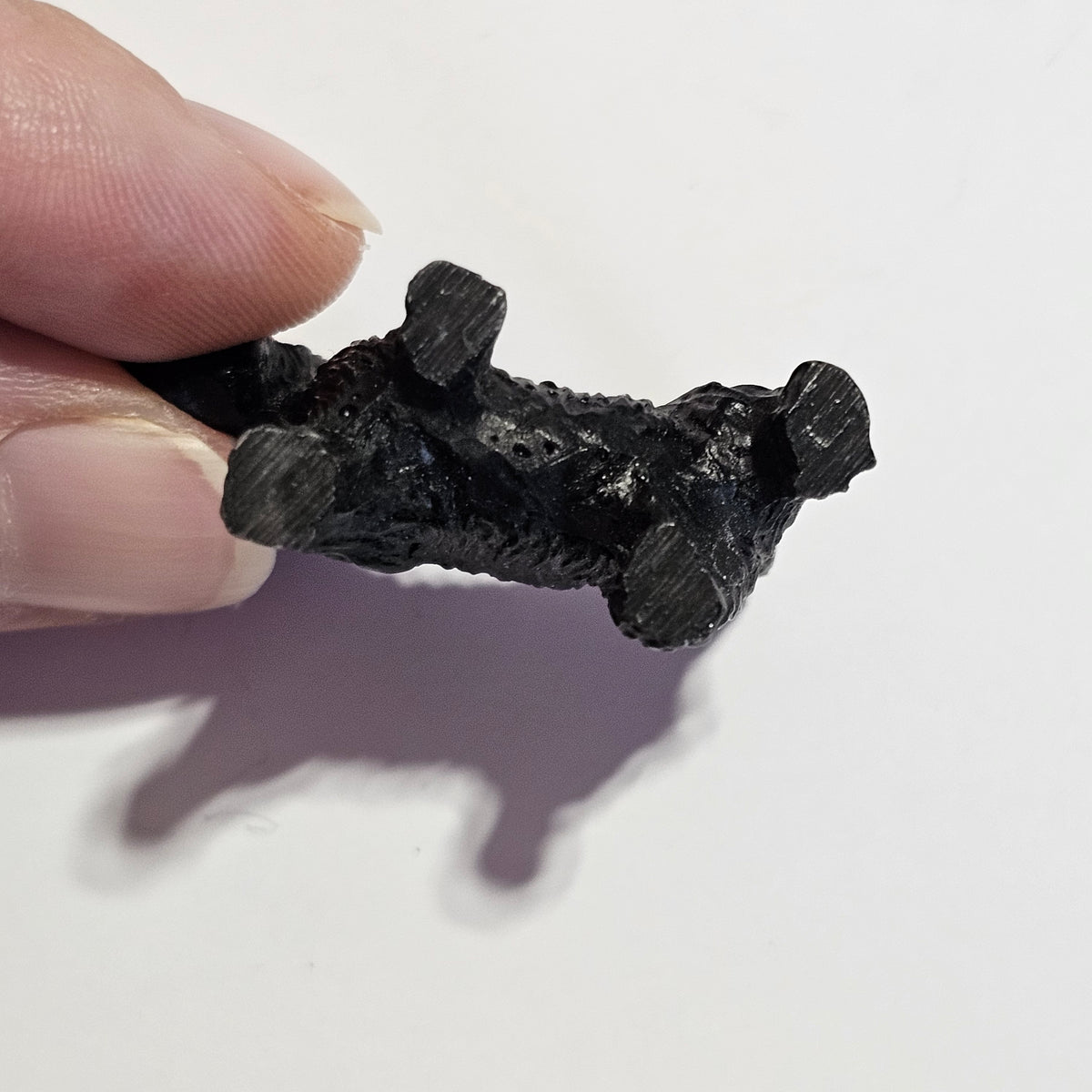 Miniature Black Scottie Dog Puppy Resin Figurine Vintage