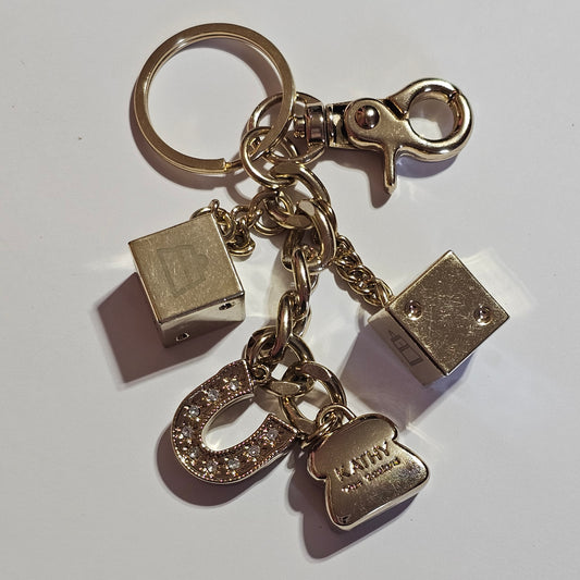 Kathy Van Zealand Metal Charm Purse Keychain
