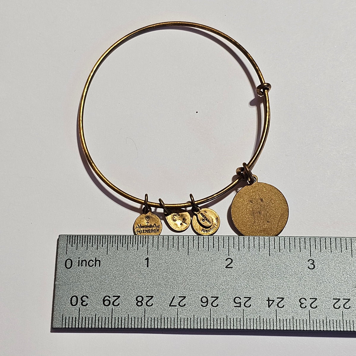 Alyx and Ani Letter M Charm Bracelet Bronze