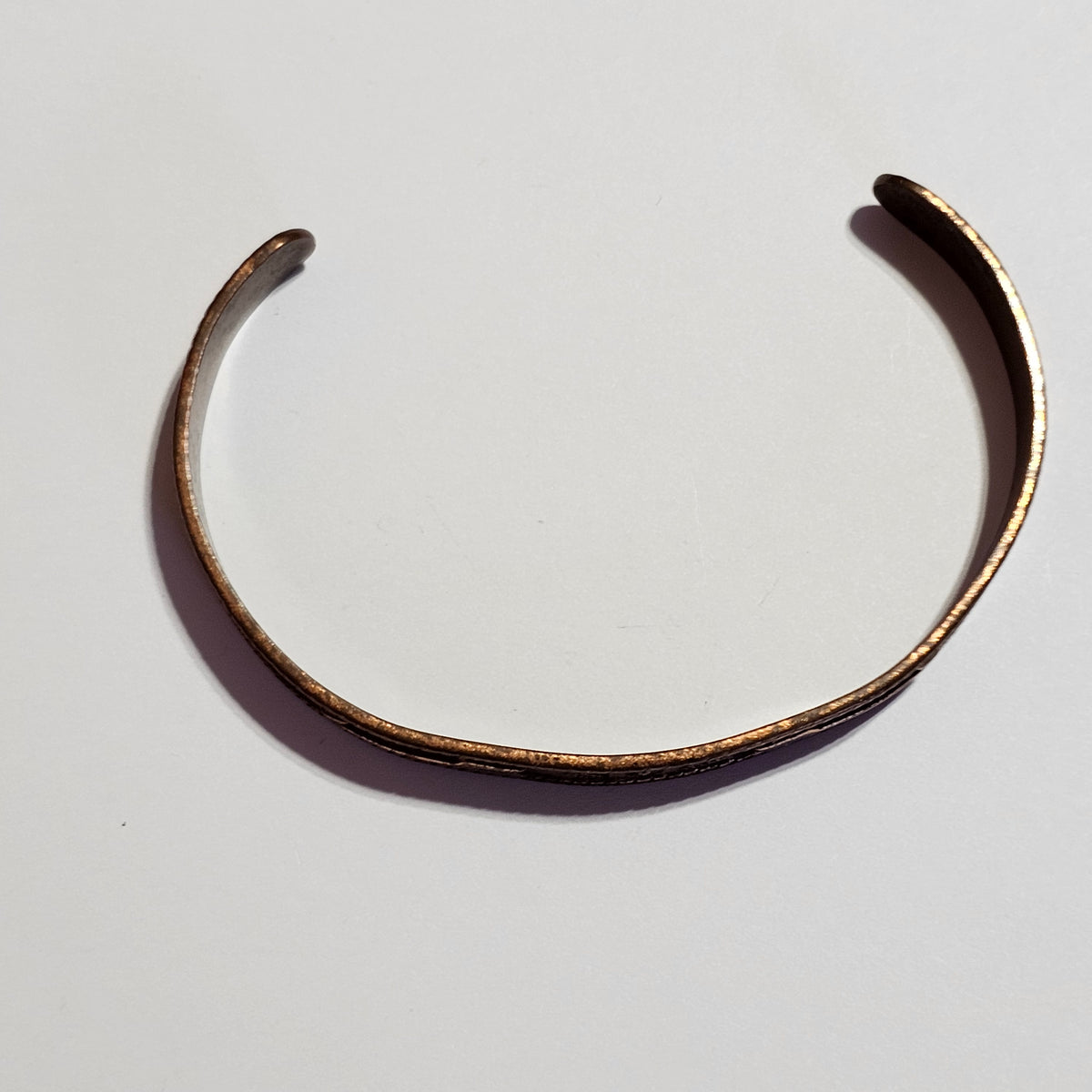 Arrow Etched Design Solid Copper Native Cuff Bracelet Unisex