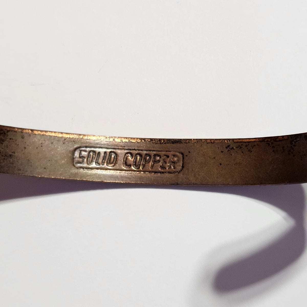 Arrow Etched Design Solid Copper Native Cuff Bracelet Unisex
