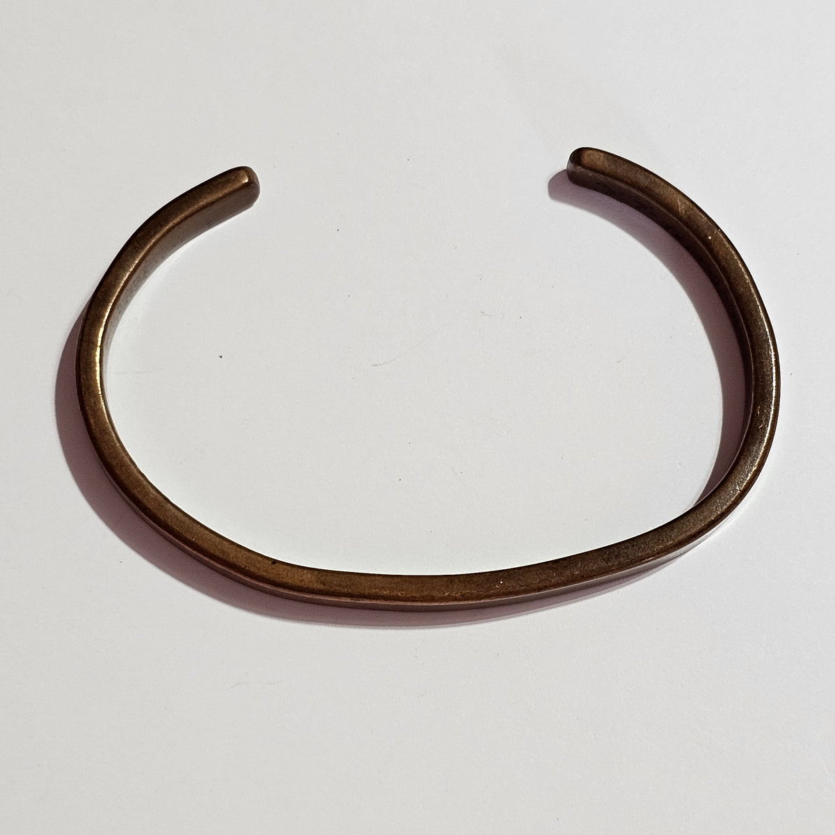 1960s Hand Forged Signed Copper Cuff Bracelet MCM Vintage