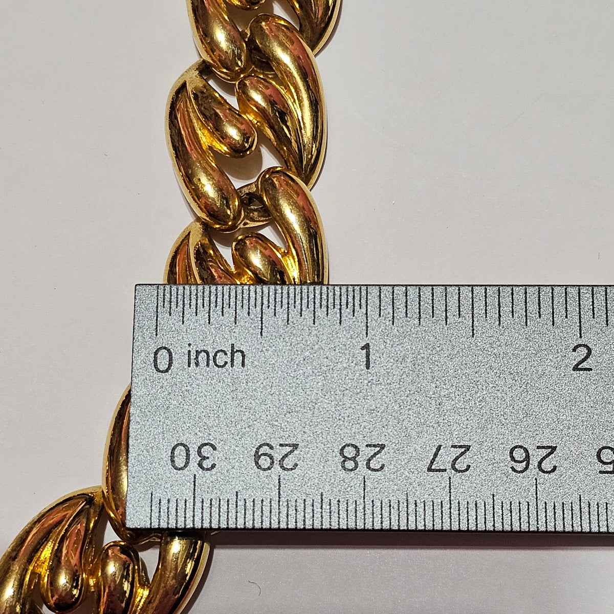 Chunky Huge Gold-tone Designer Style Vintage Necklace Statement Chain