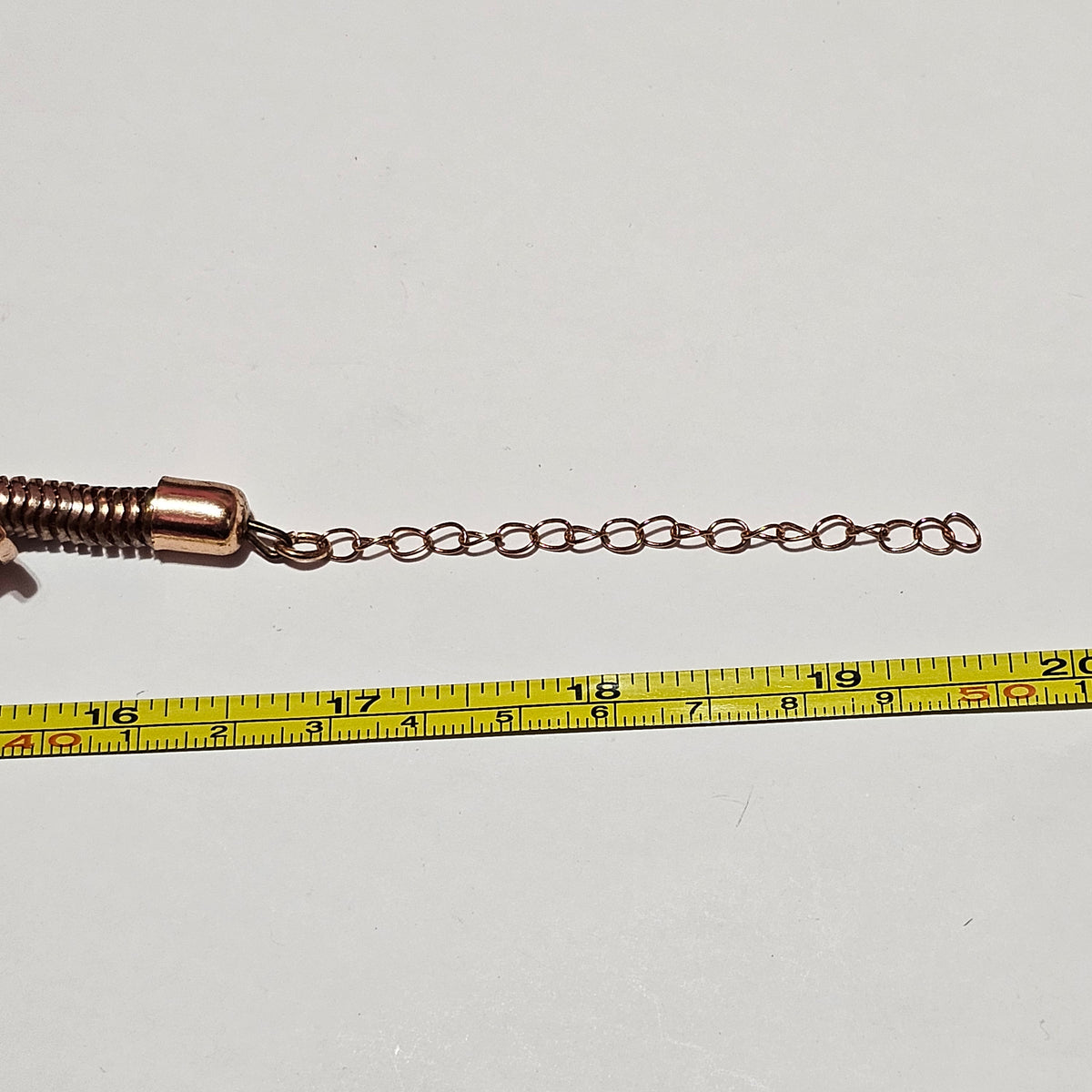 Rose Gold Plated Statement Rhinestone Snake Chain Necklace Vintage