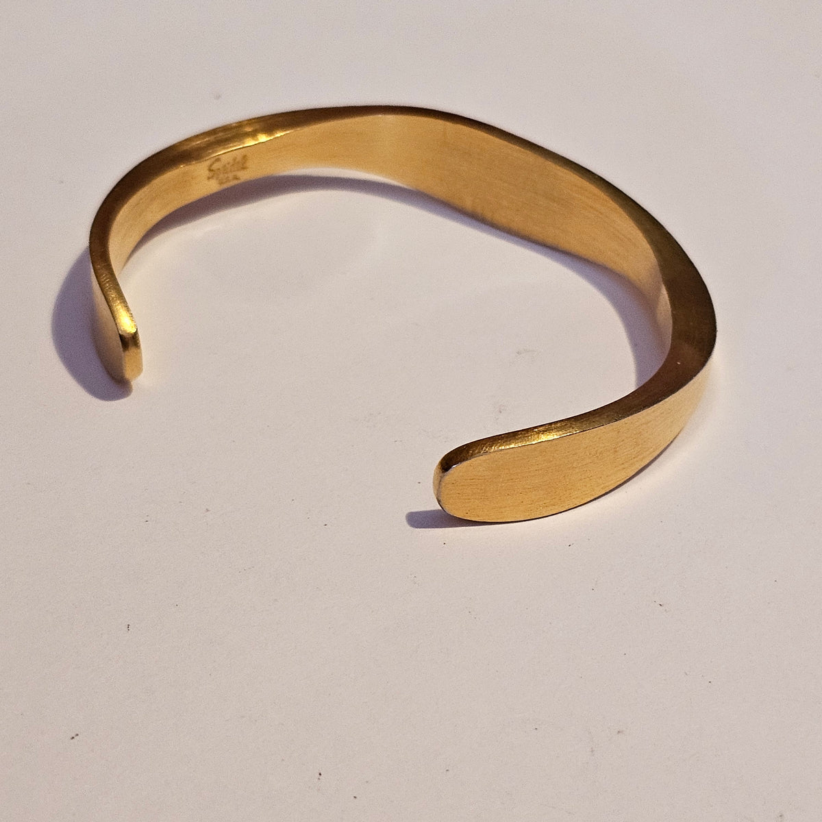 Vintage SPEIDEL USA  Jewelry Bracelet SIGNED Cuff Bangle Gold Tone Womens 6.5 In