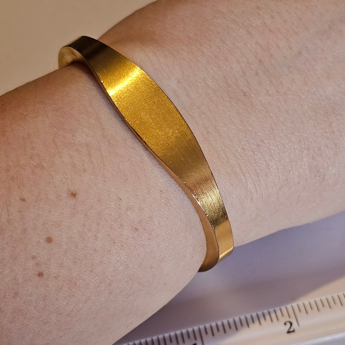 Vintage SPEIDEL USA  Jewelry Bracelet SIGNED Cuff Bangle Gold Tone Womens 6.5 In