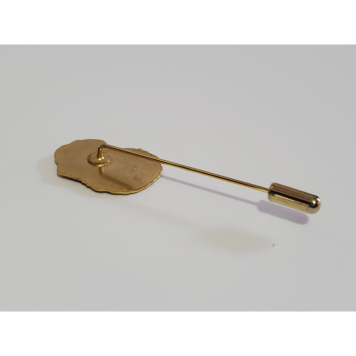 Vintage Gold-tone Santa Claus Hat Stick Pin Christmas Holiday