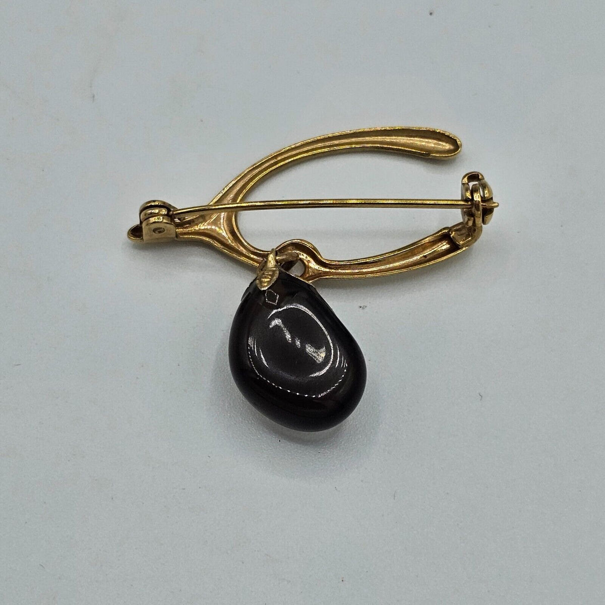 (668) Wishbone Brooch Perfect for Thanksgiving