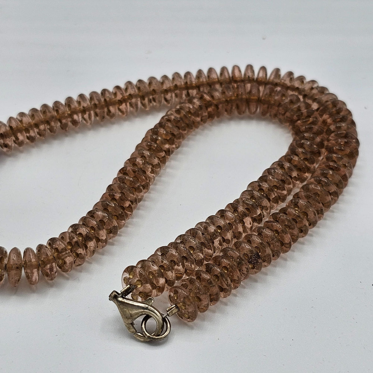 Artisan Hand Crafted Stone Jasper Beaded Necklace Vintage