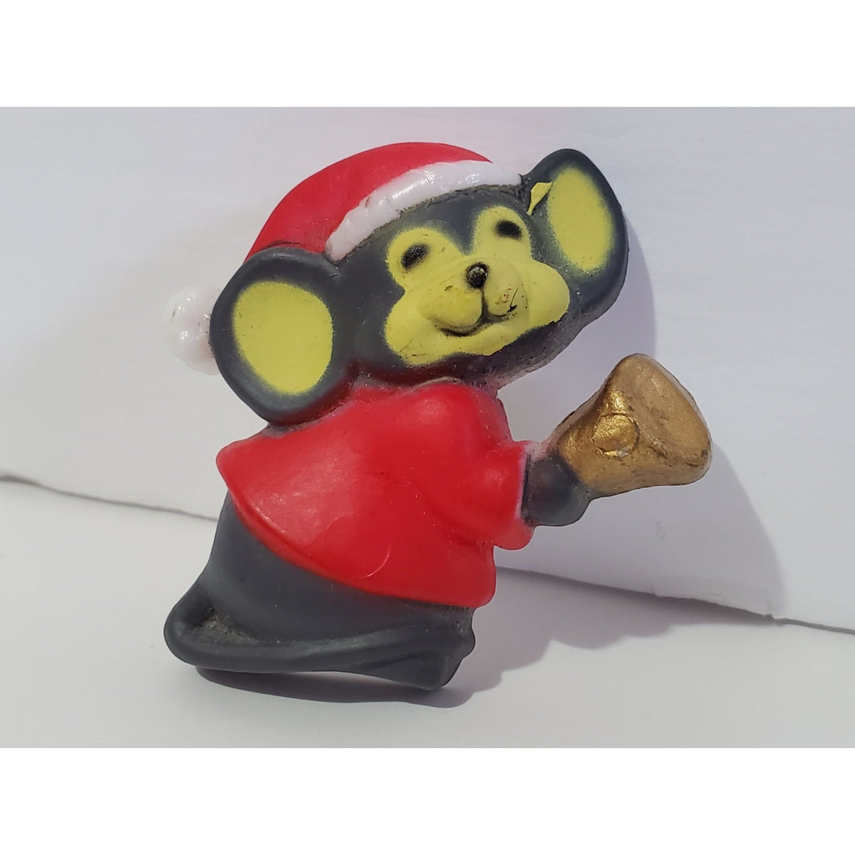 Vintage Holiday Cute Mouse Brooch Pin Christmas Holiday