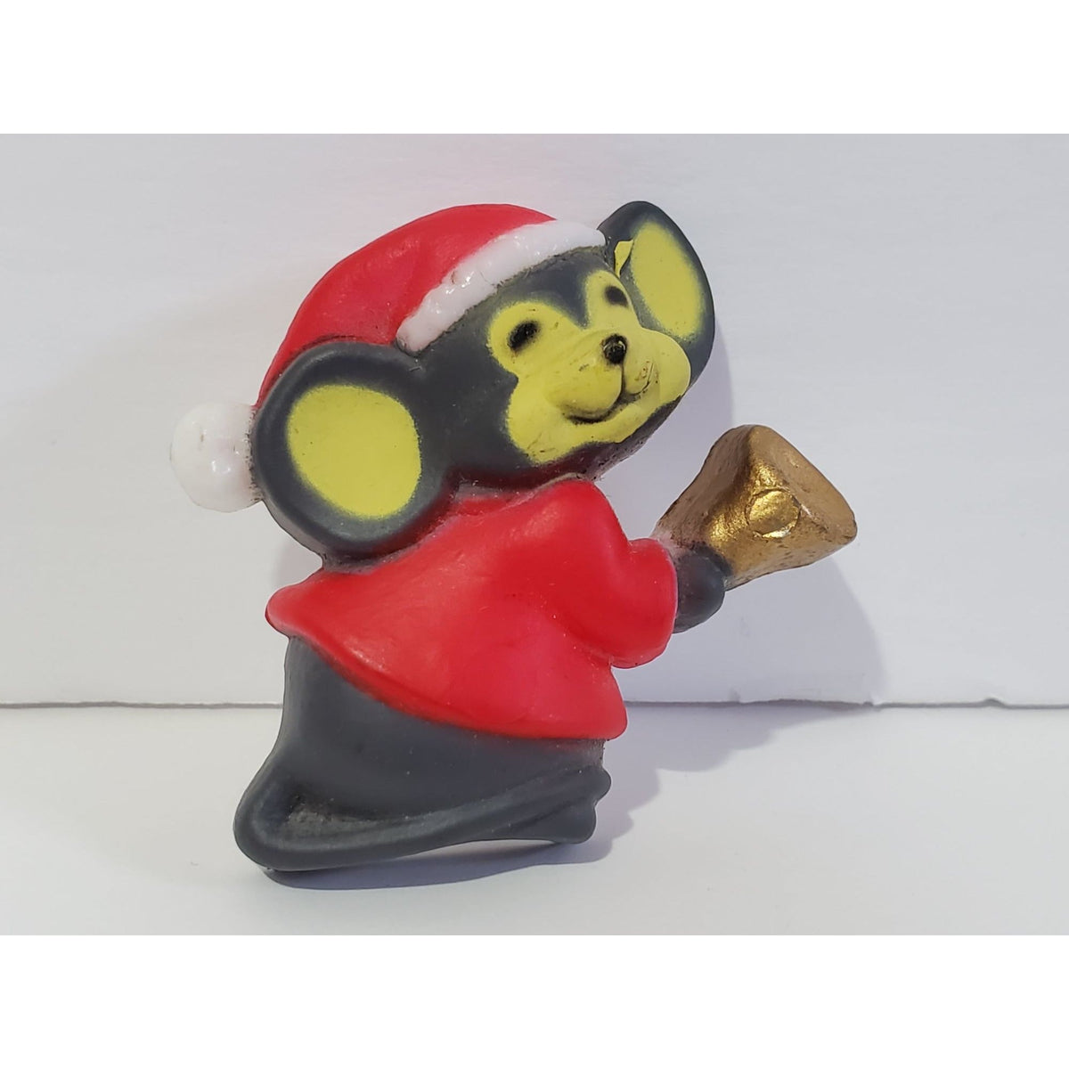 Vintage Holiday Cute Mouse Brooch Pin Christmas Holiday