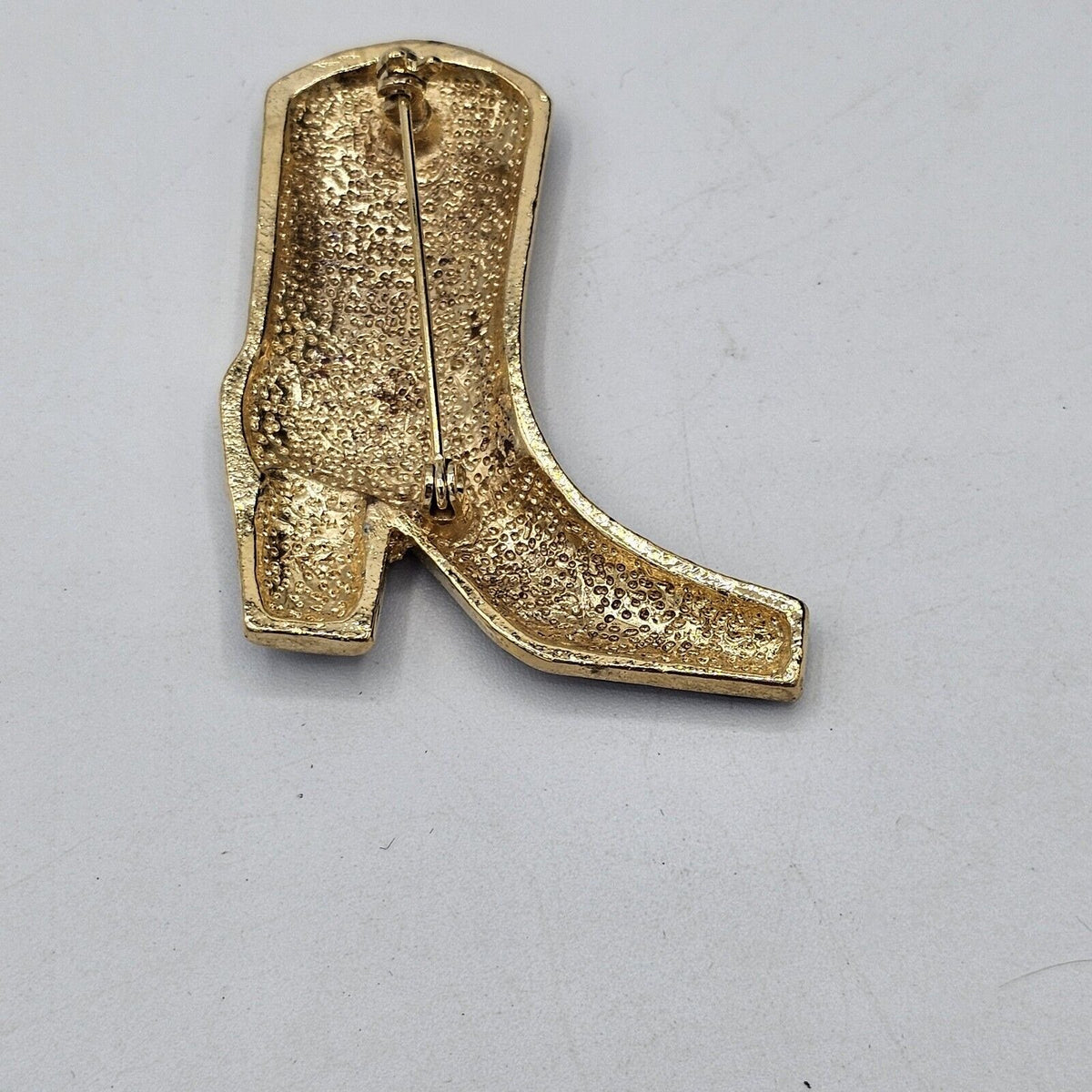 (684) Western Mates Cowboy Boot Purple Enamel Pin Brooch Shiny